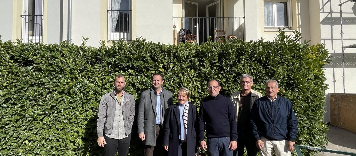 Visite de chantier du Président aux Peupliers et au Col d'Auron