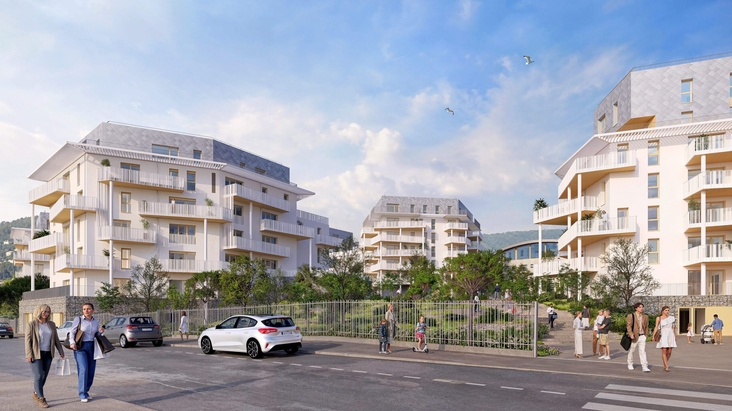 Vue du programme immobilier Cimiez Garden